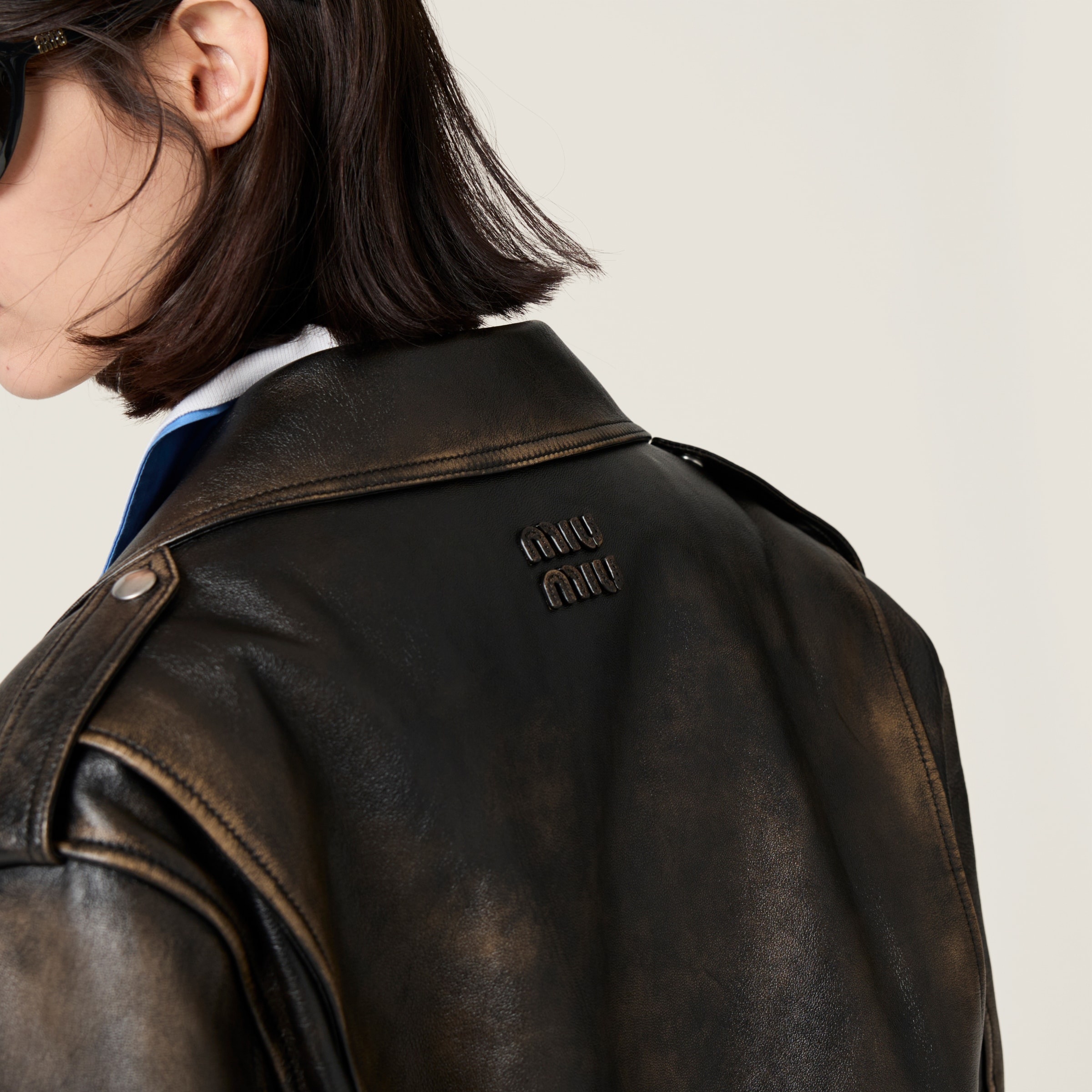 Nappa leather biker jacket - 6