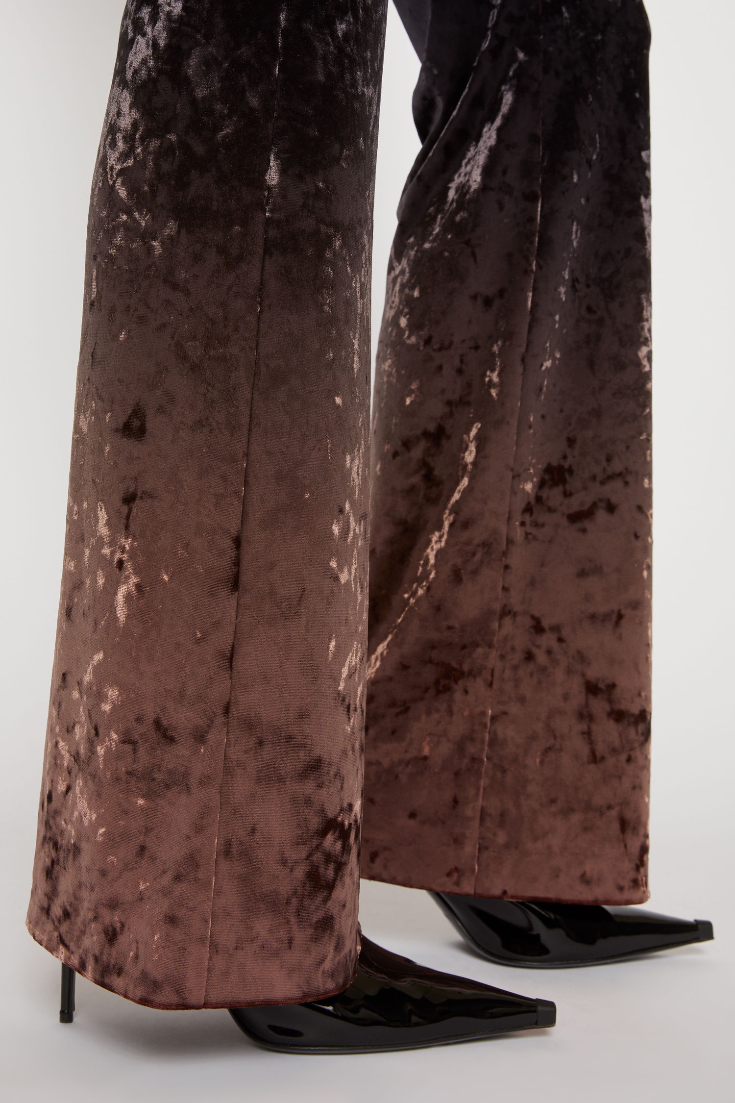 Gradient velvet trousers chocolate/dark brown - 6