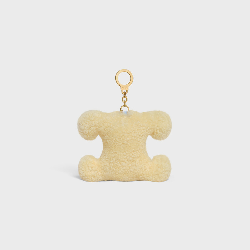 TRIOMPHE POM-POM CHARM IN Shearling and Calfskin 3