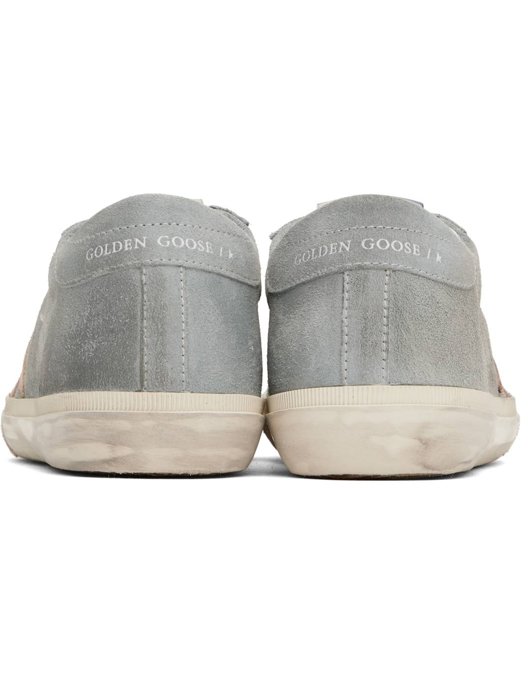 Gray & Pink Super Star Double Foxing Sneakers - 2