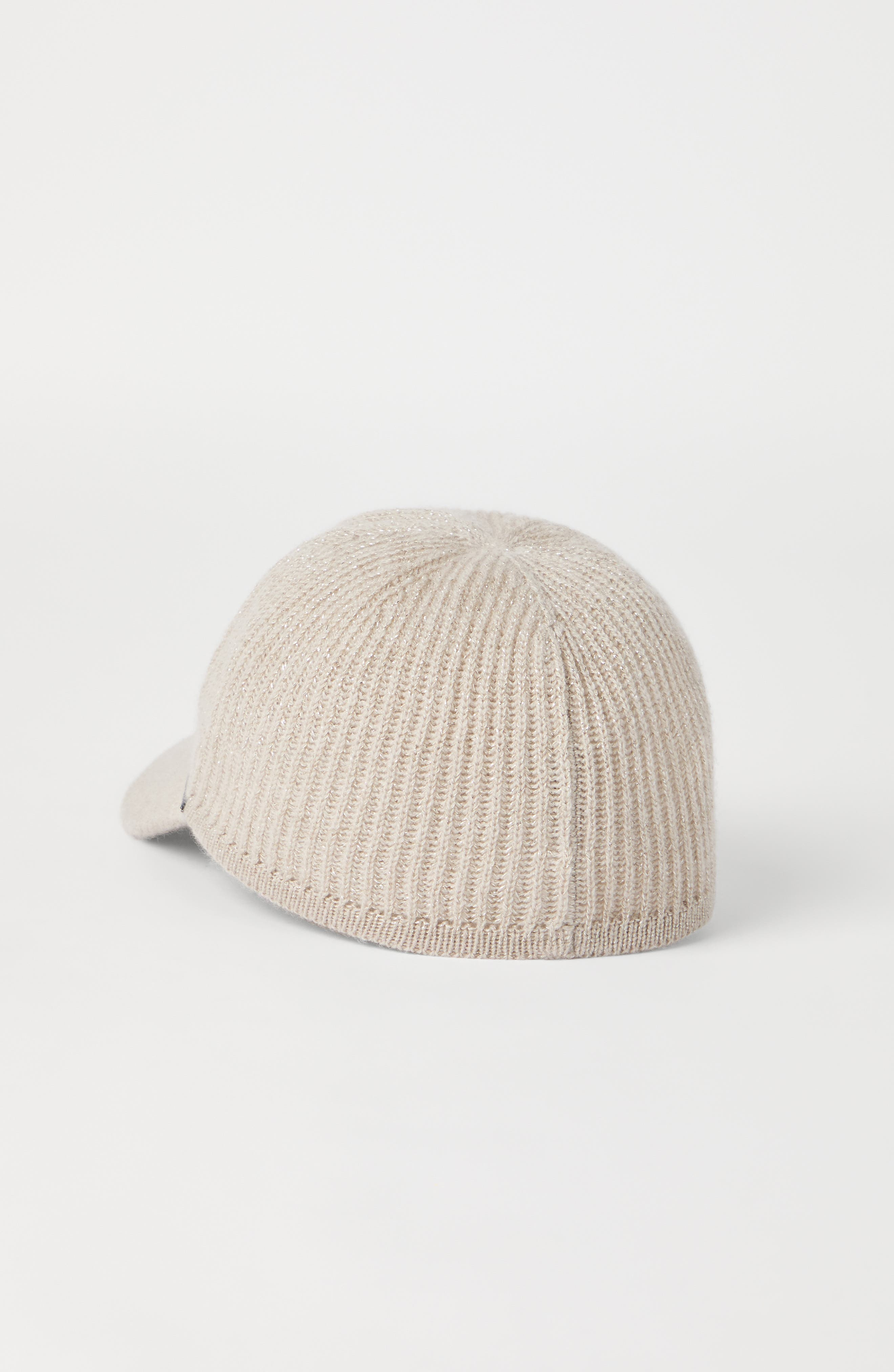 Brunello Cucinelli Sparkling baseball cap with monili in Cool Beige at Nordstrom - 3