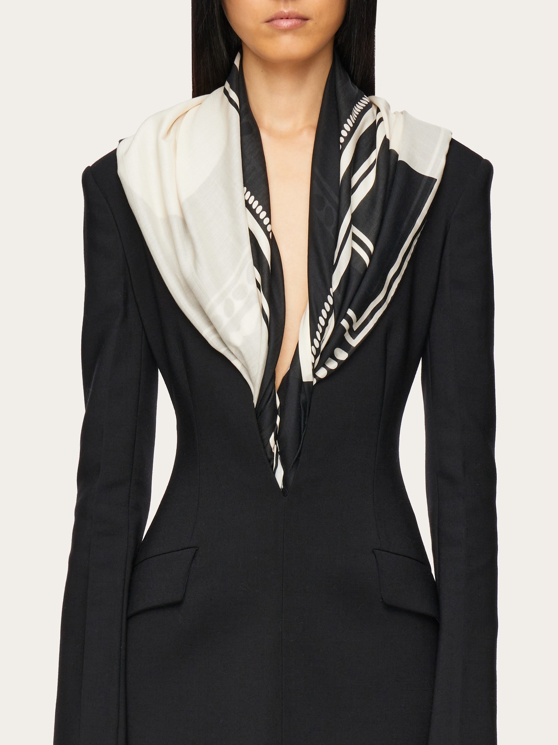 Clessidra print scarf - 3