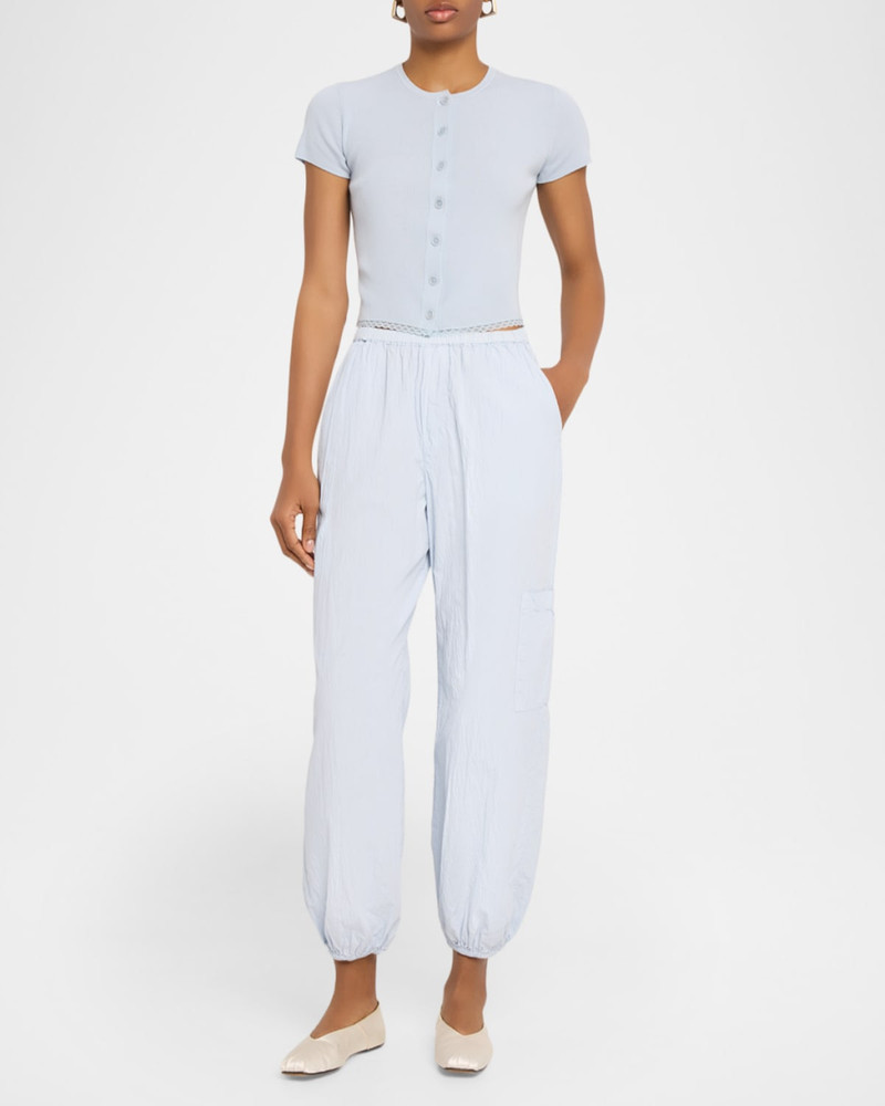 SABLYN Tonni Crinkled Cotton Joggers outlook
