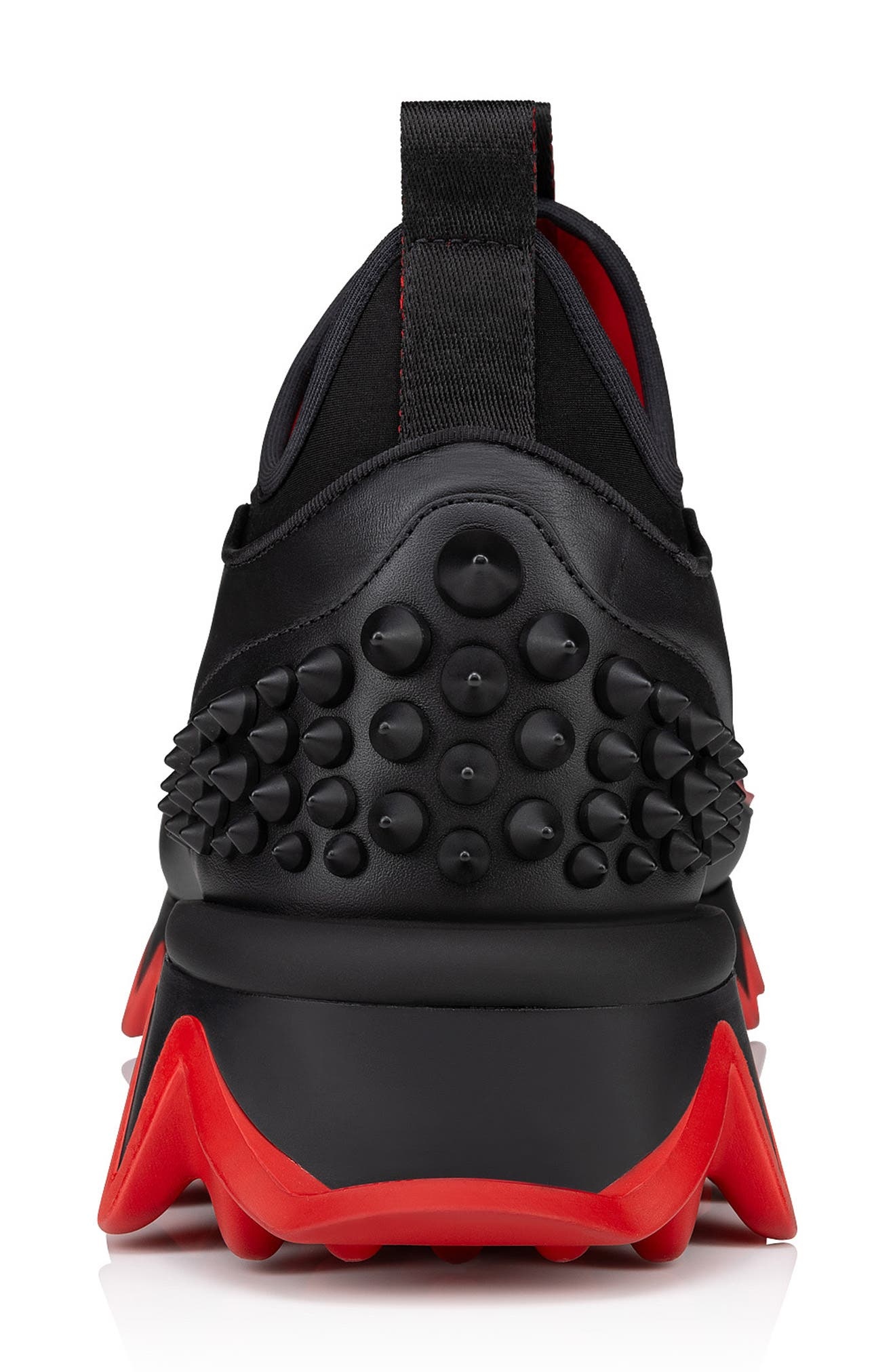 Christian Louboutin Sharkyloub Spikes Slip-On Sneaker in Black at Nordstrom - 3