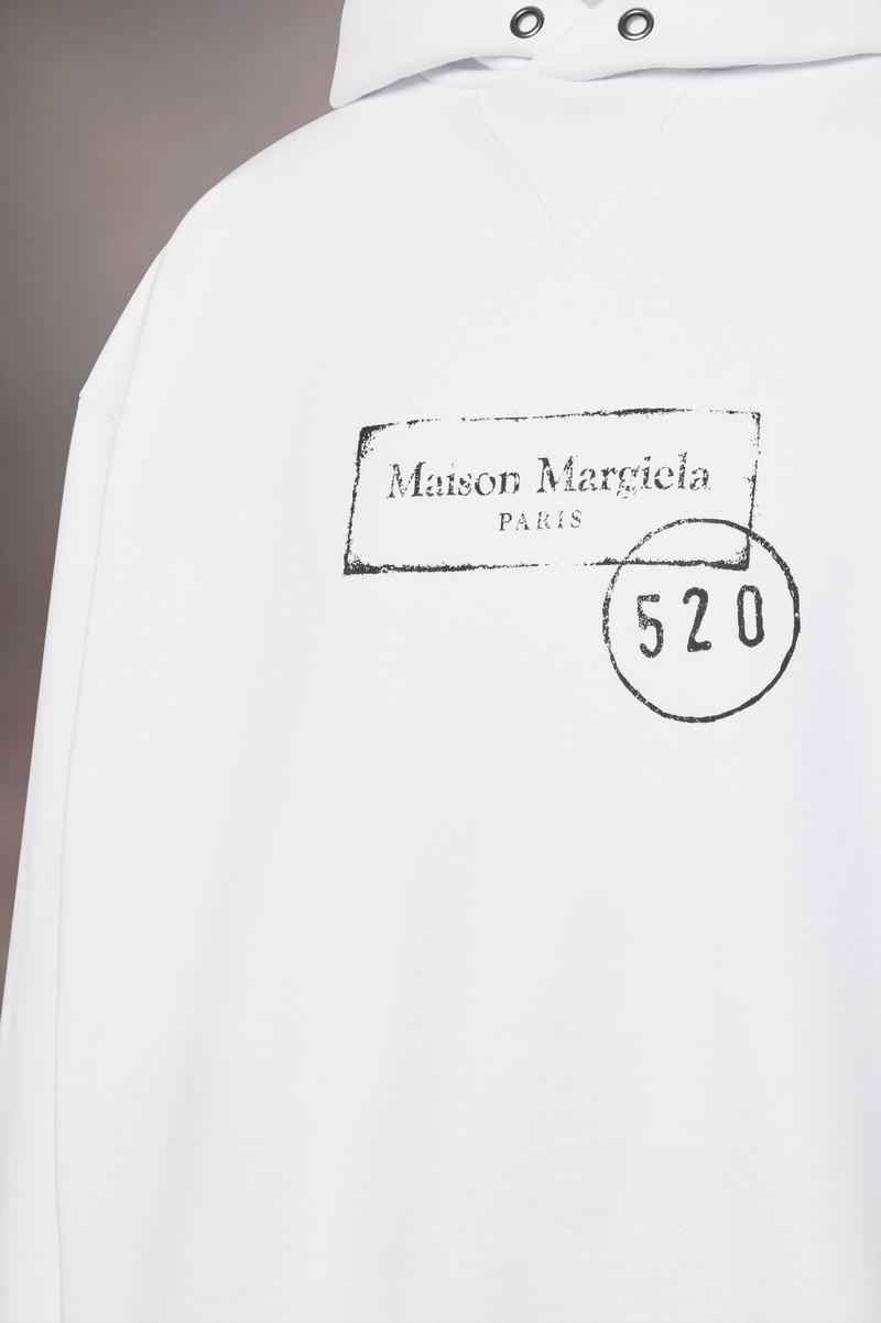 520 Stamp Print Hooded Sweatshirt 3
