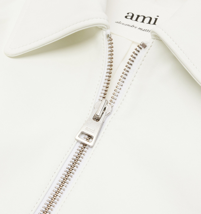 Zipped Leather Jacket 4