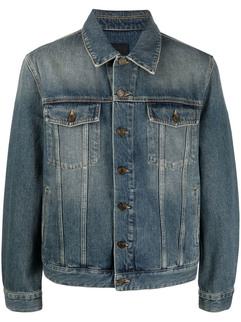 cotton denim jacket - 1