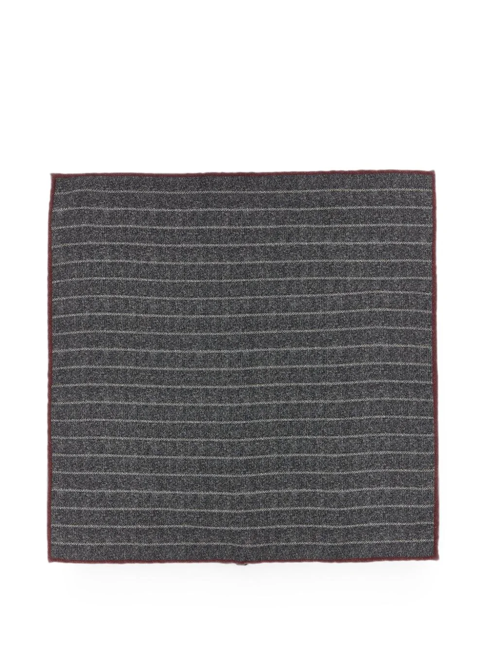 pinstripe hand-rolled pocket square - 1
