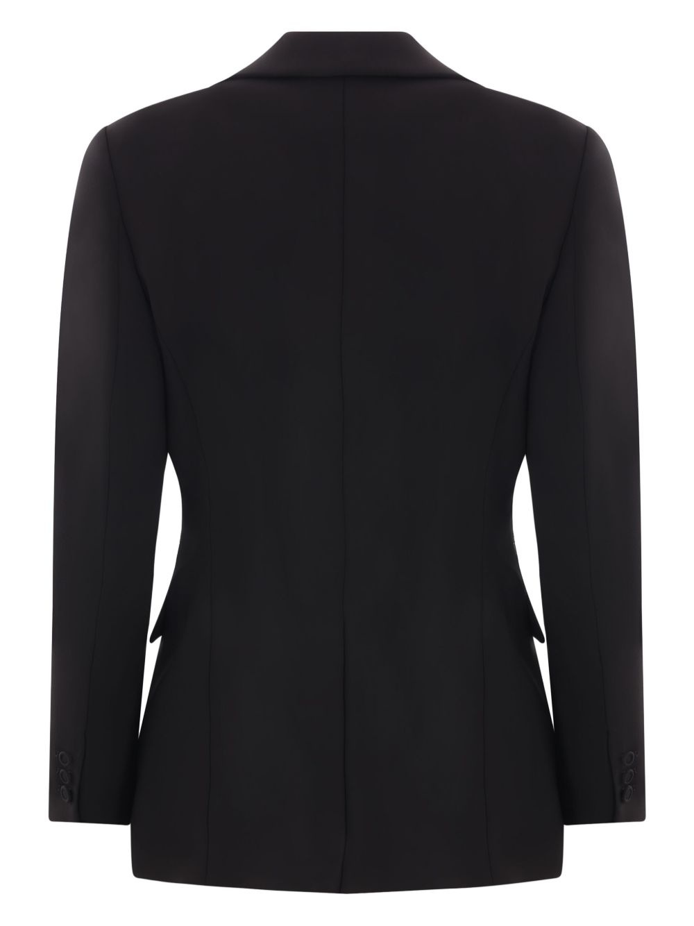 single-breasted cady-texture blazer - 2