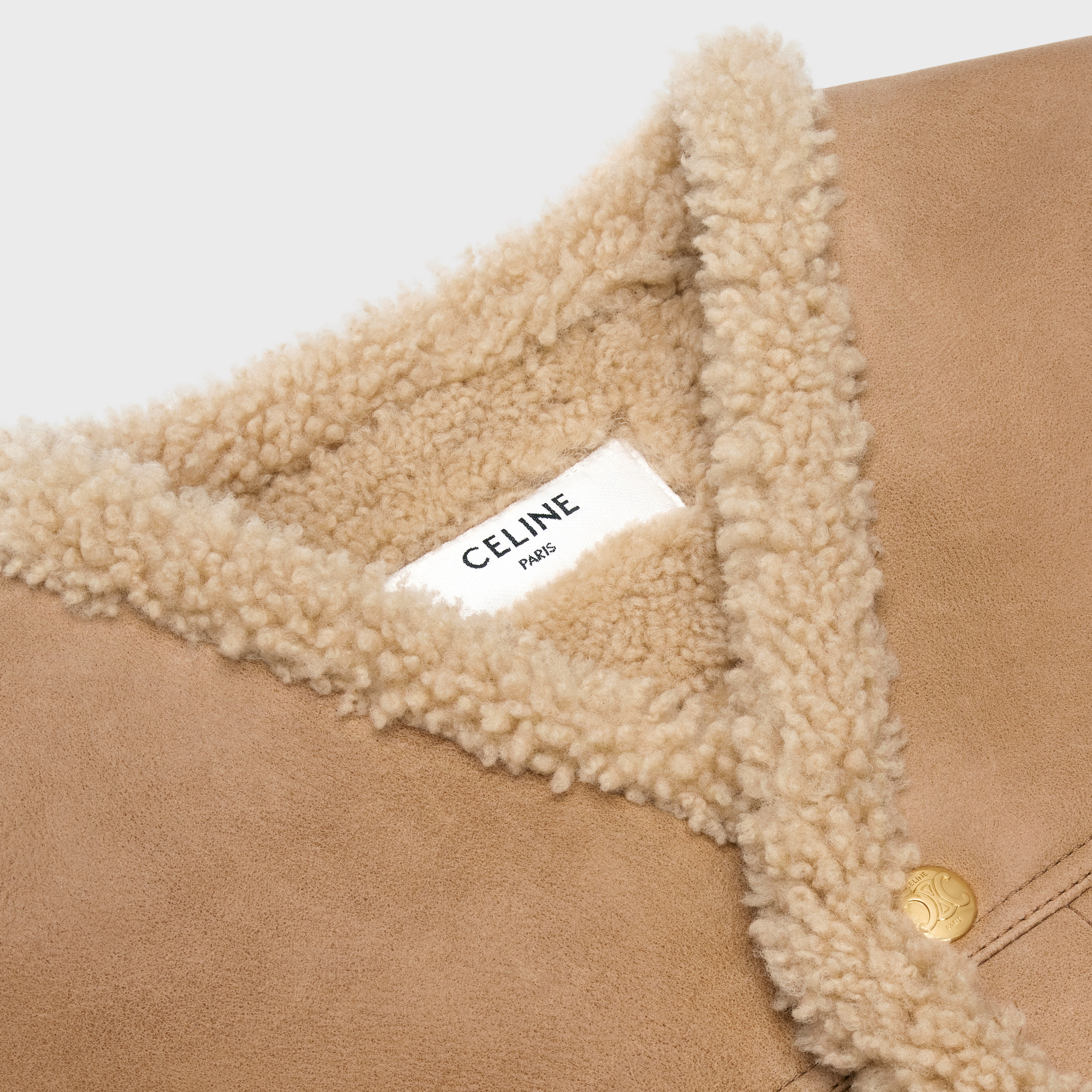 Trucker jacket in curly Lambskin - 3
