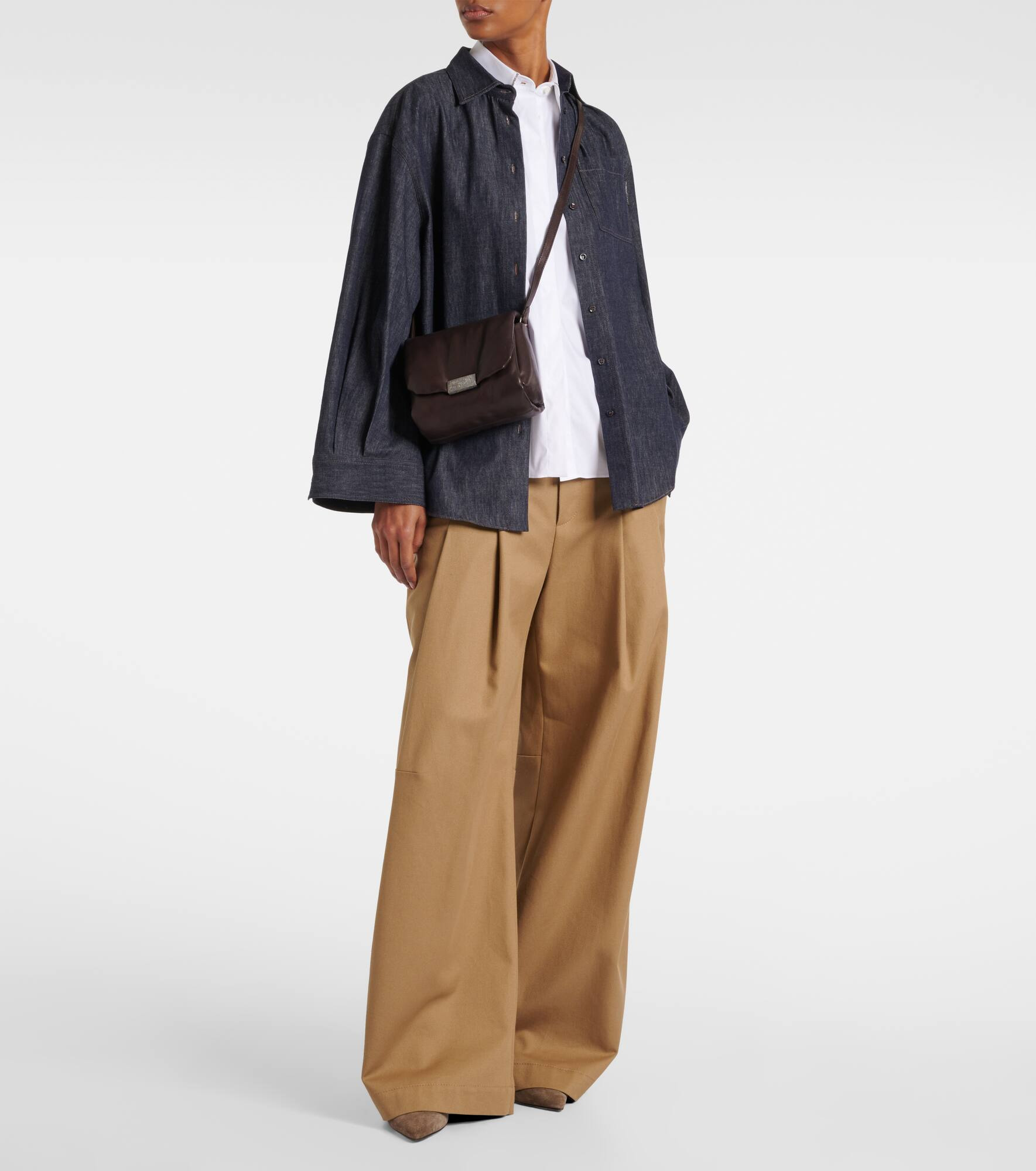 Monili cotton wide-leg pants - 2