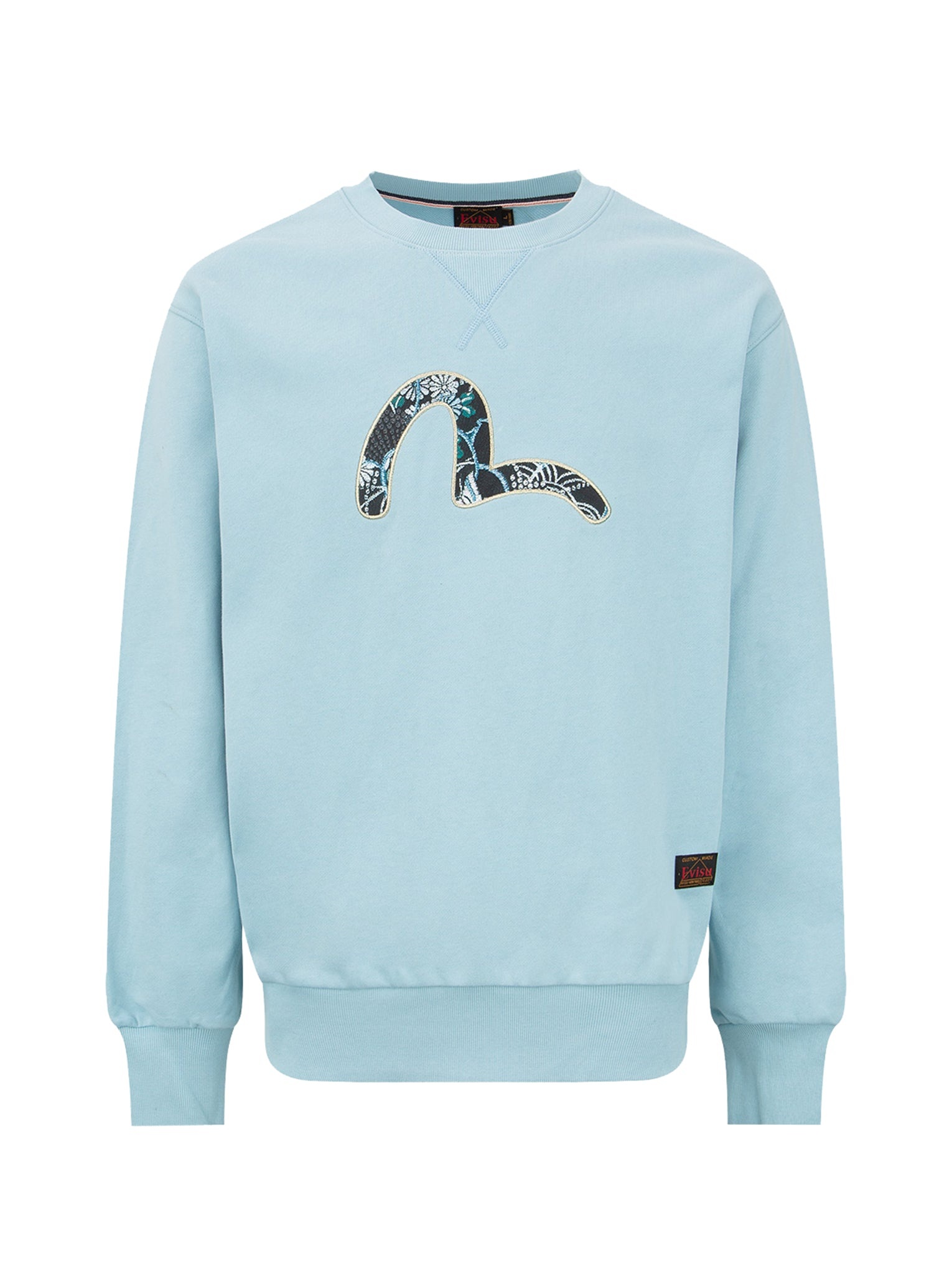 Japanese-pattern Seagull Print Sweatshirt - 12