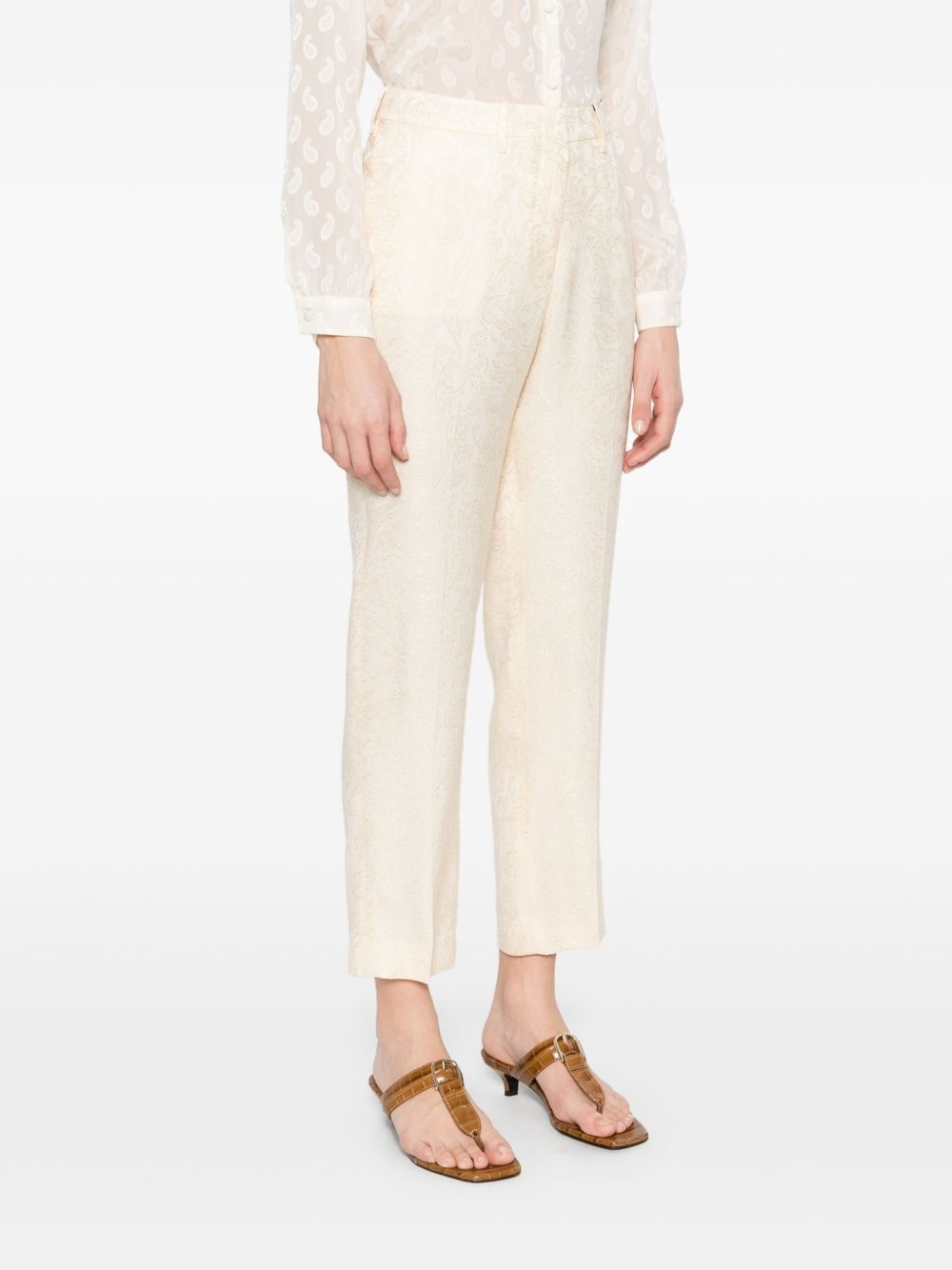 paisley-jacquard trousers - 3