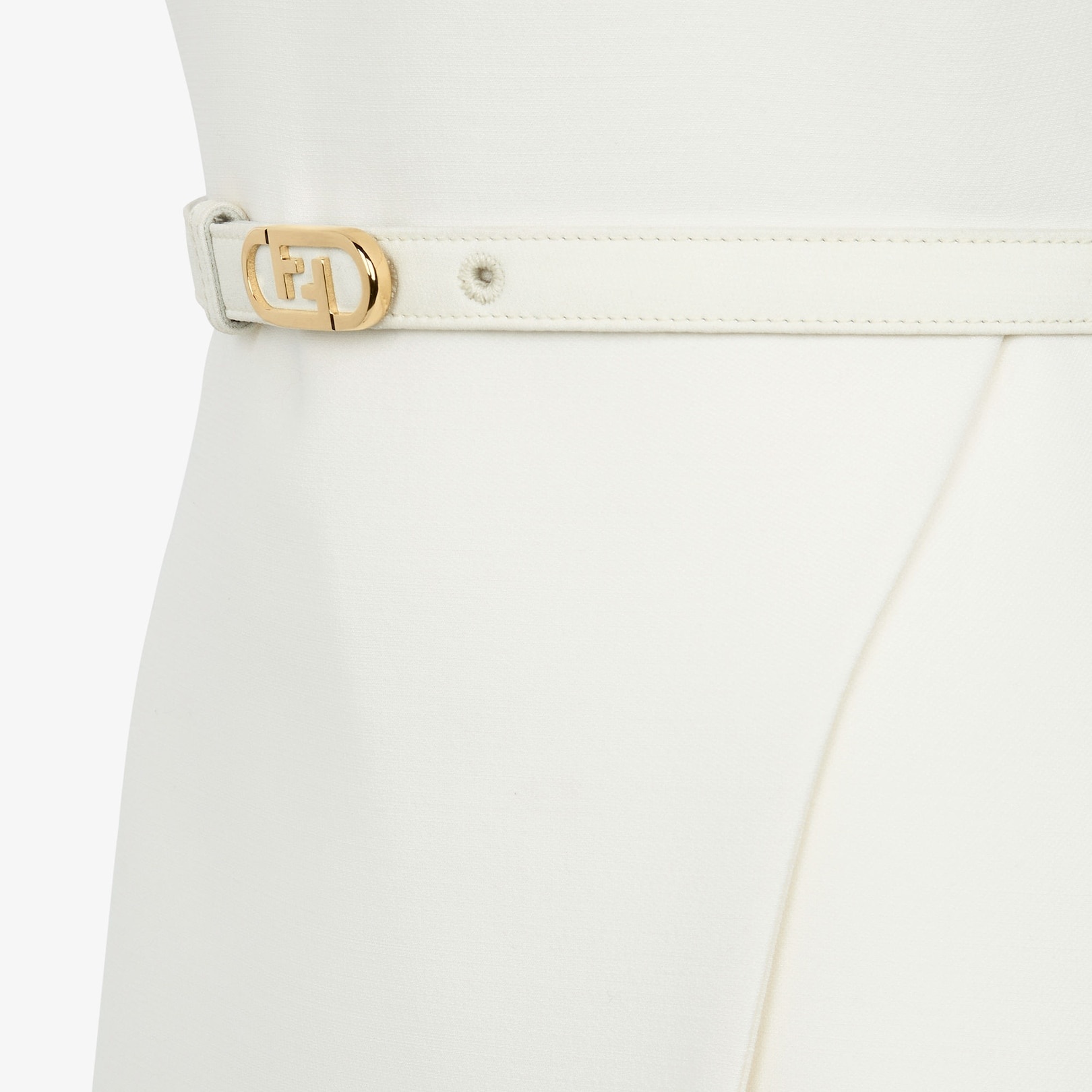 White wool and silk dress - 3