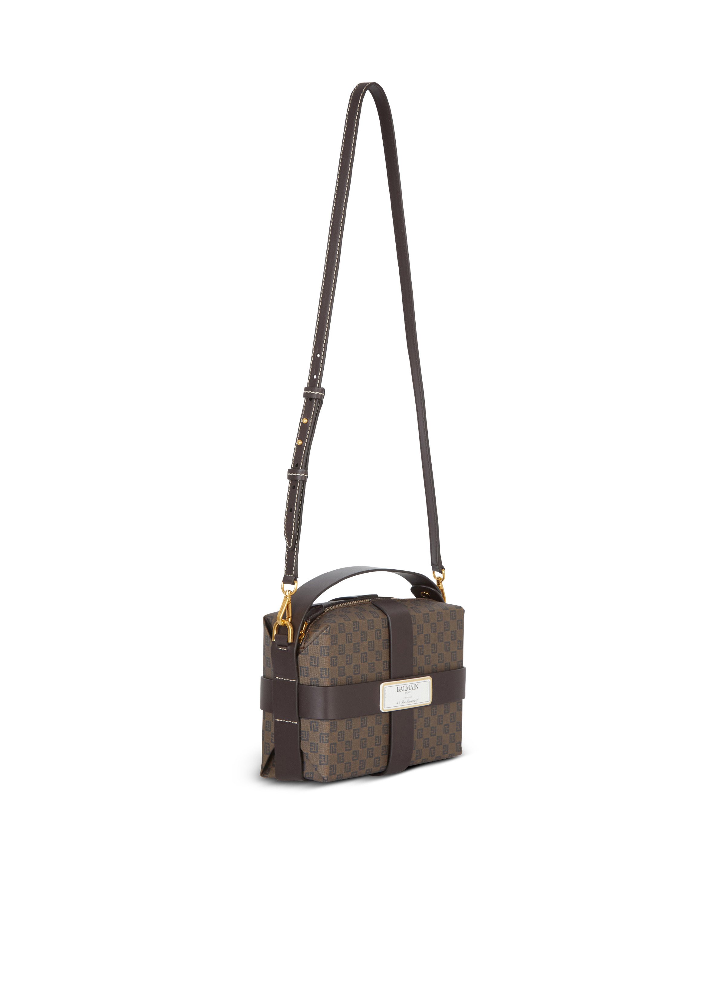 Mini monogram canvas and leather Box bag - 2