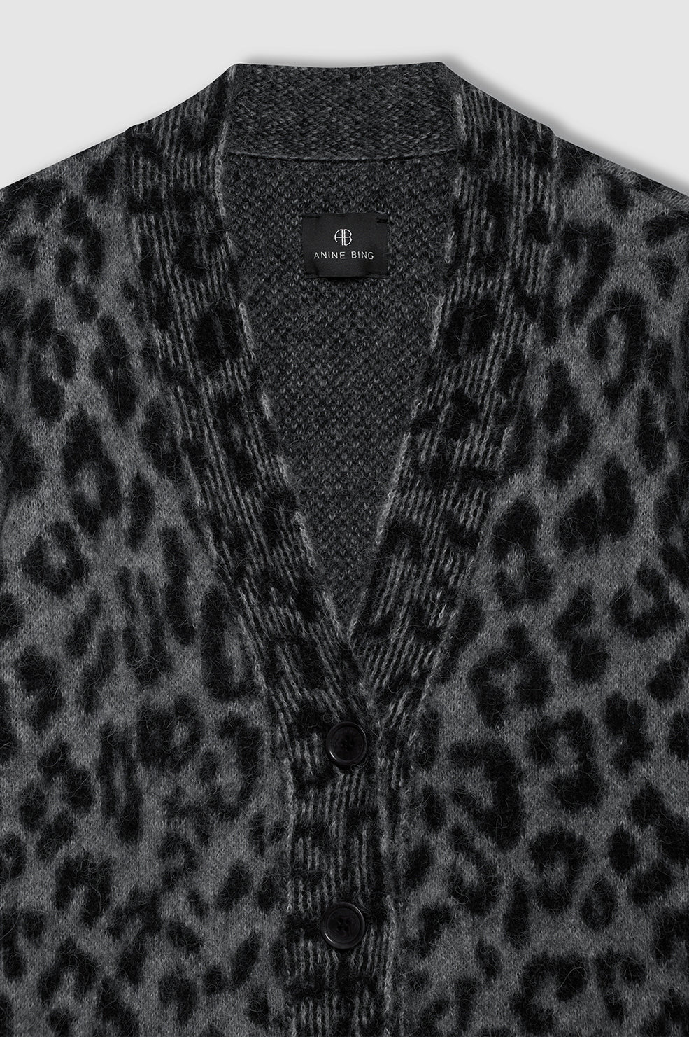 Banks Cardigan - Grey Leopard - 4