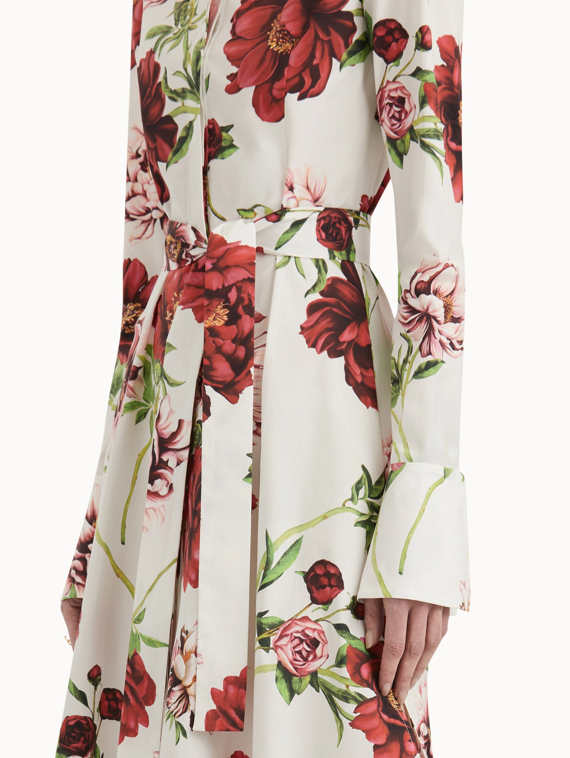 PEONY COTTON POPLIN CAFTAN - 5