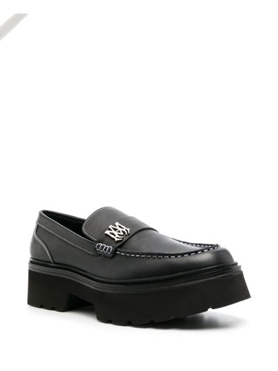 AMIRI logo-plaque chunky leather loafers outlook
