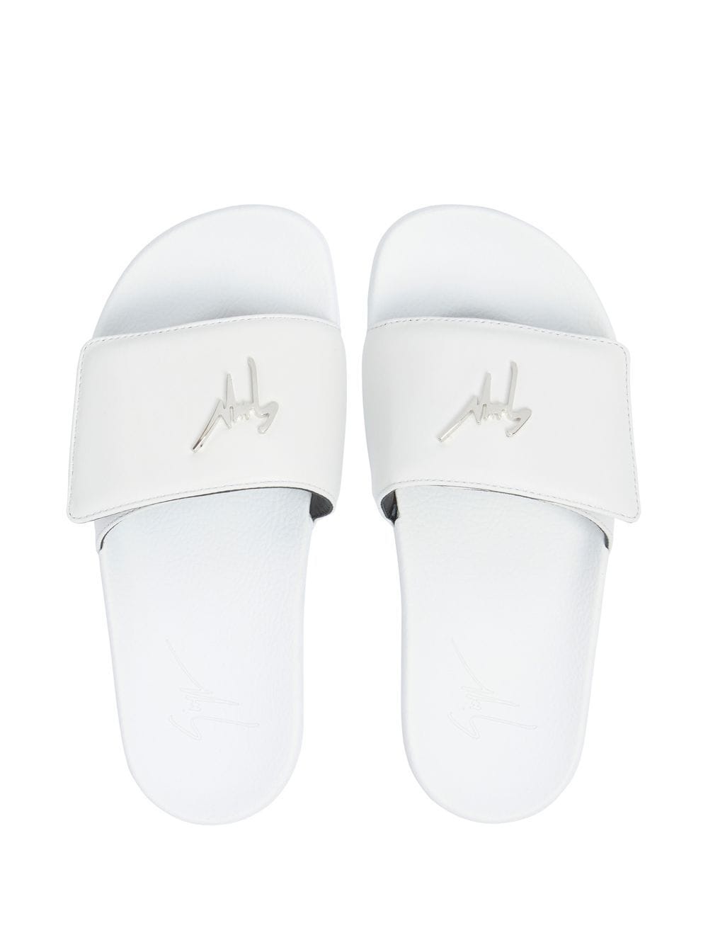 Signature-plaque touch-strap slides - 4