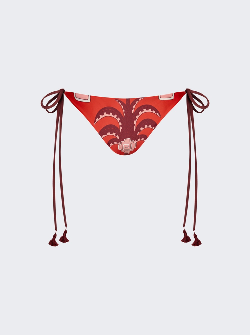 Sagrado Bikini Bottom Mocca And Red - 5
