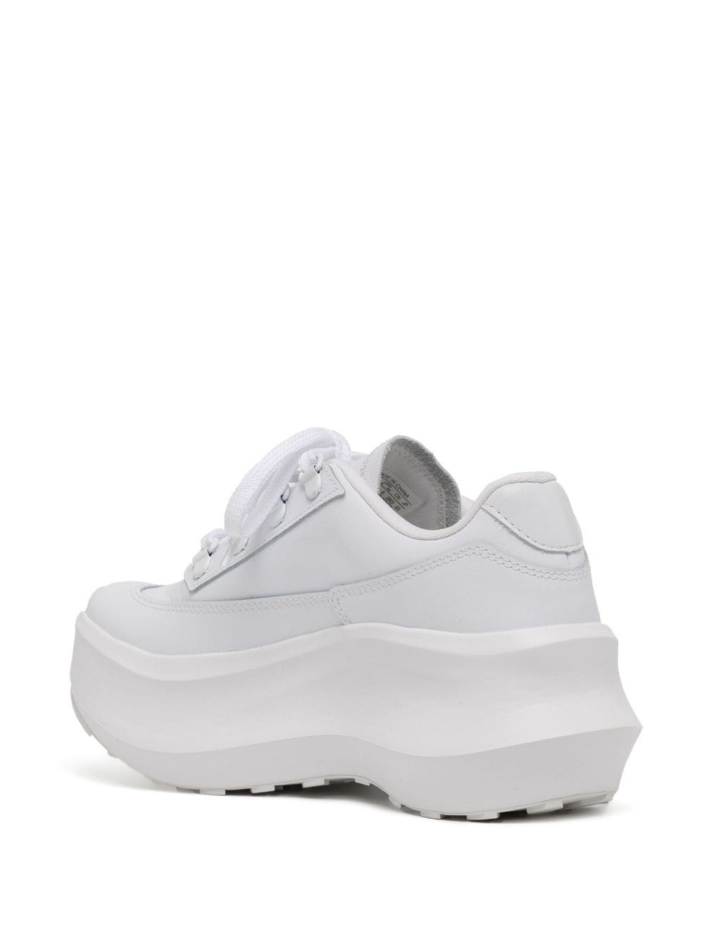 75mm leather platform sneakers - 3