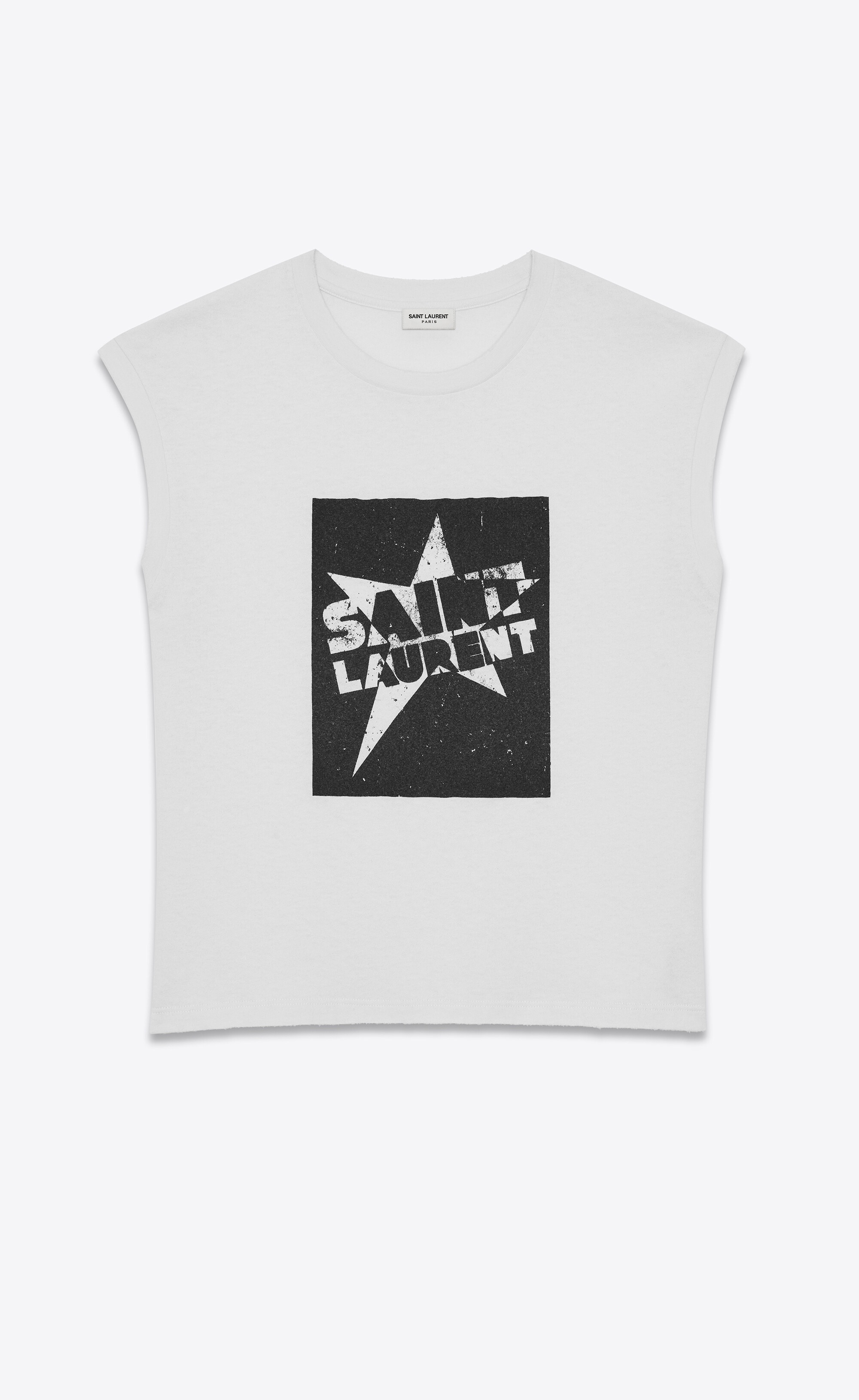 "saint laurent" star tank top - 1