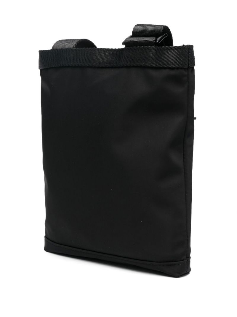 metallic-logo crossbody bag - 3