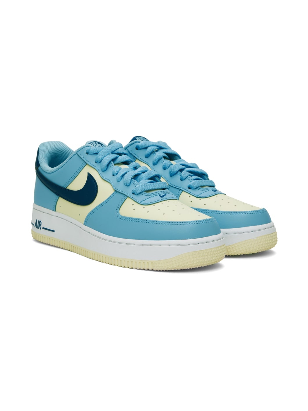 Blue & Off-White Air Force 1 '07 Sneakers - 4