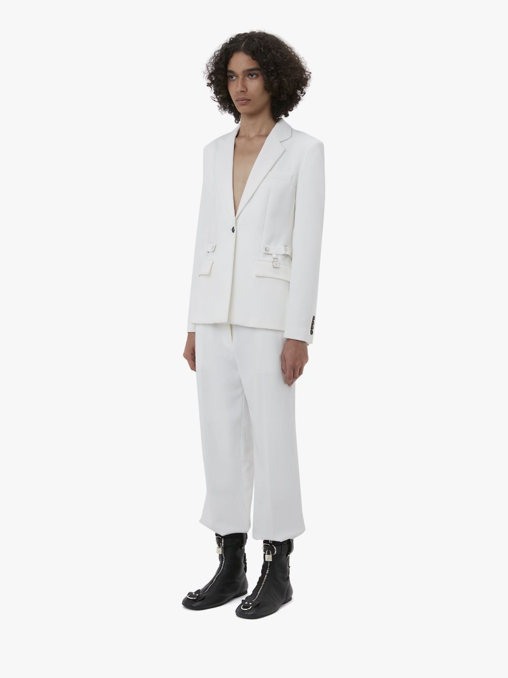 SHRUNKEN SINGLE-BREASTED BLAZER - 4