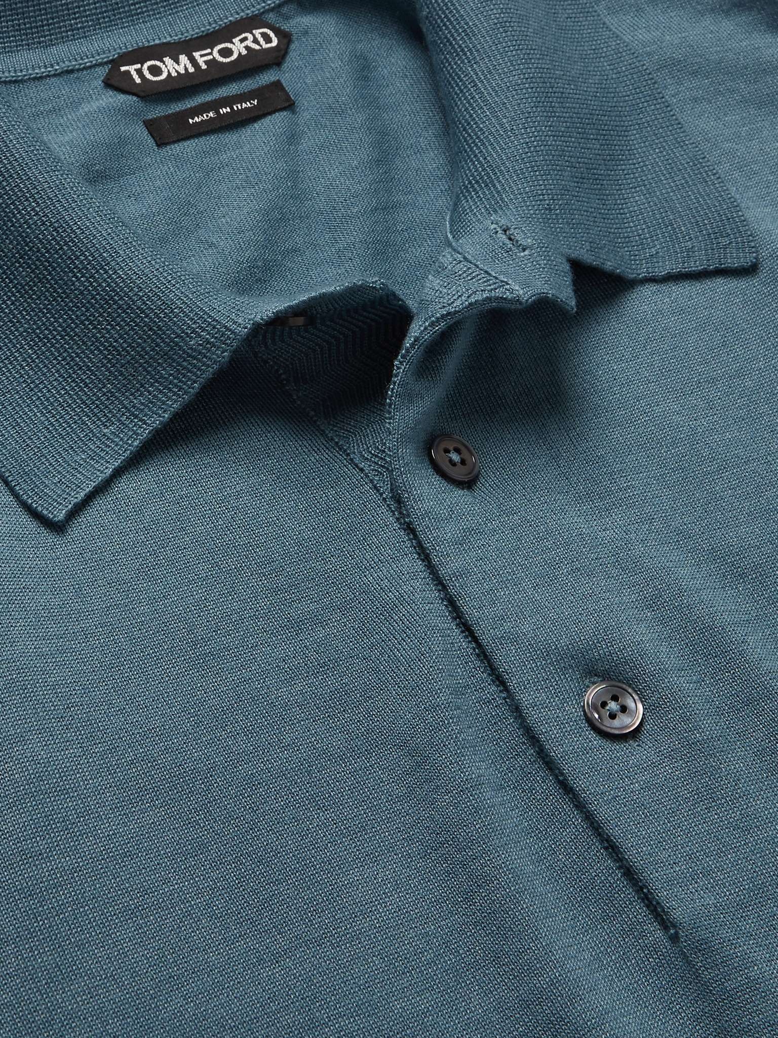 Cashmere and Silk-Blend Polo Shirt - 5