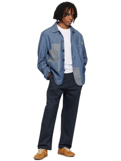 Universal Works Indigo Patched Bakers Jacket outlook