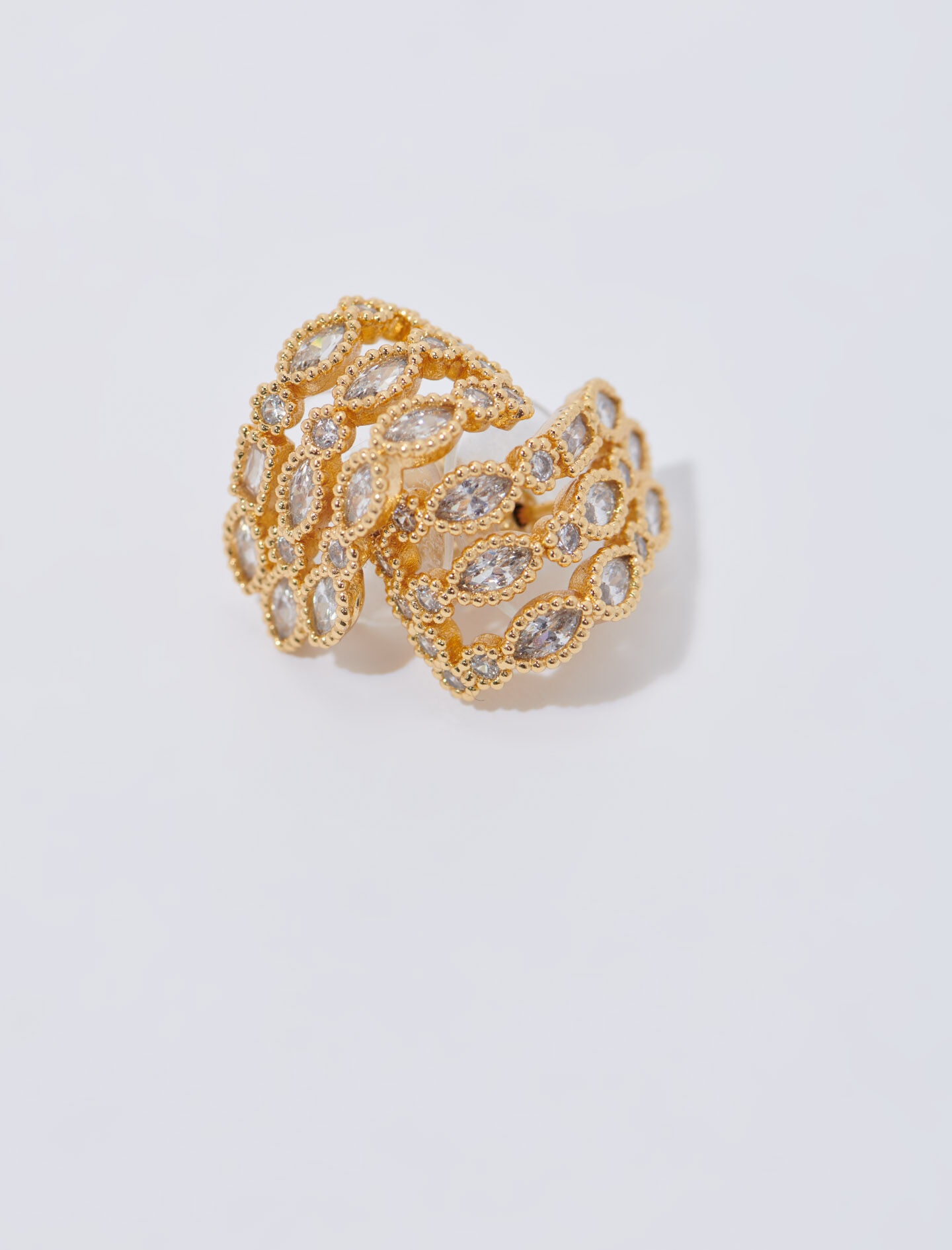 Rhinestone earrings - 4