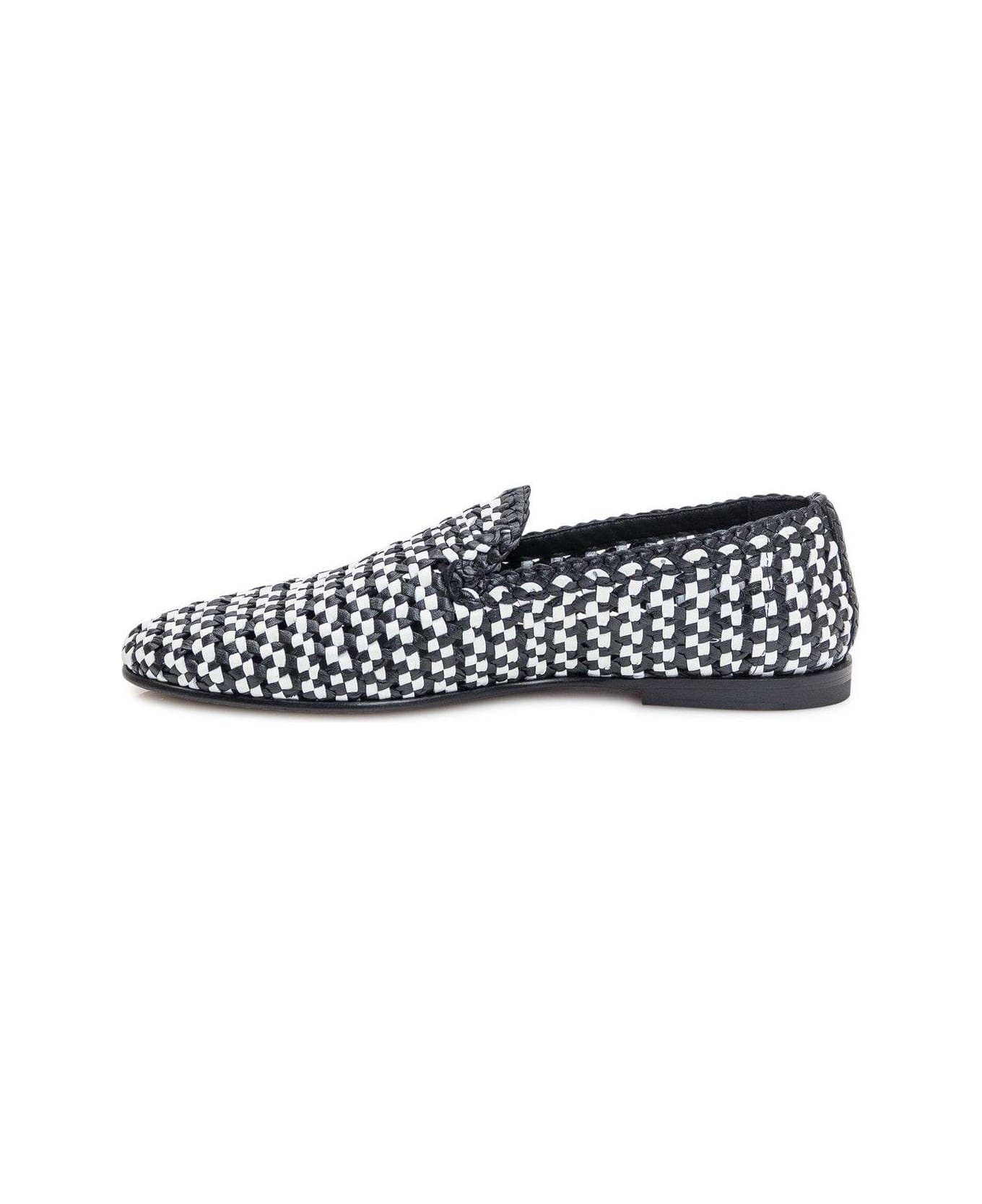 Woven Slip-on Loafers - 2