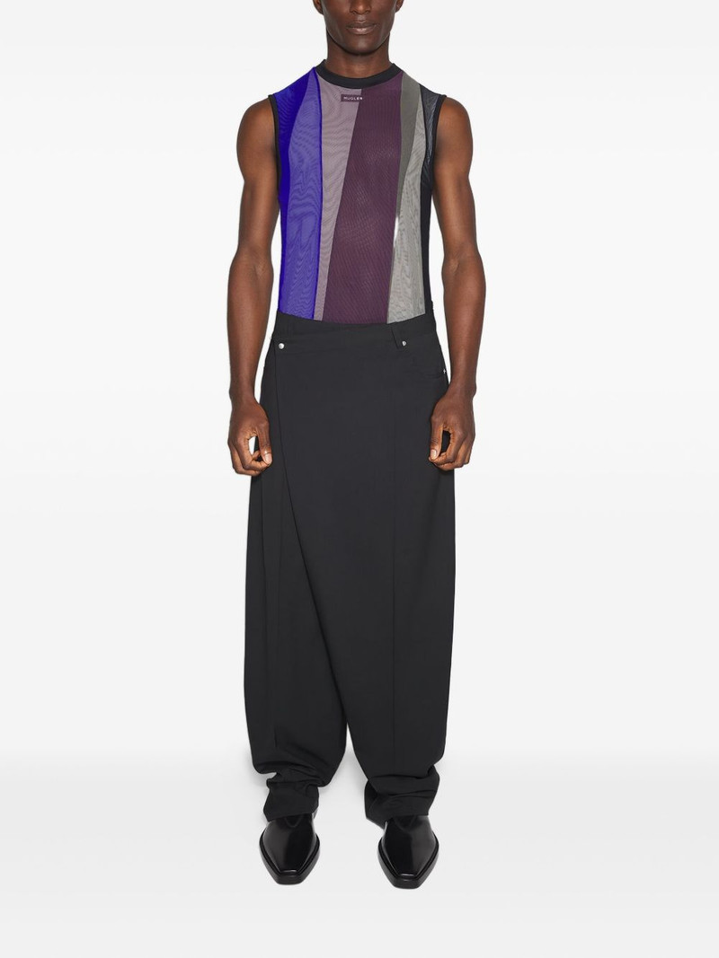 MUGLER panelled sleeveless tank top outlook