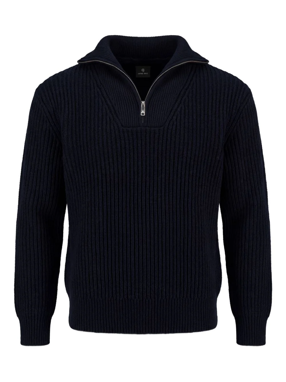 zip-up knitwear - 1