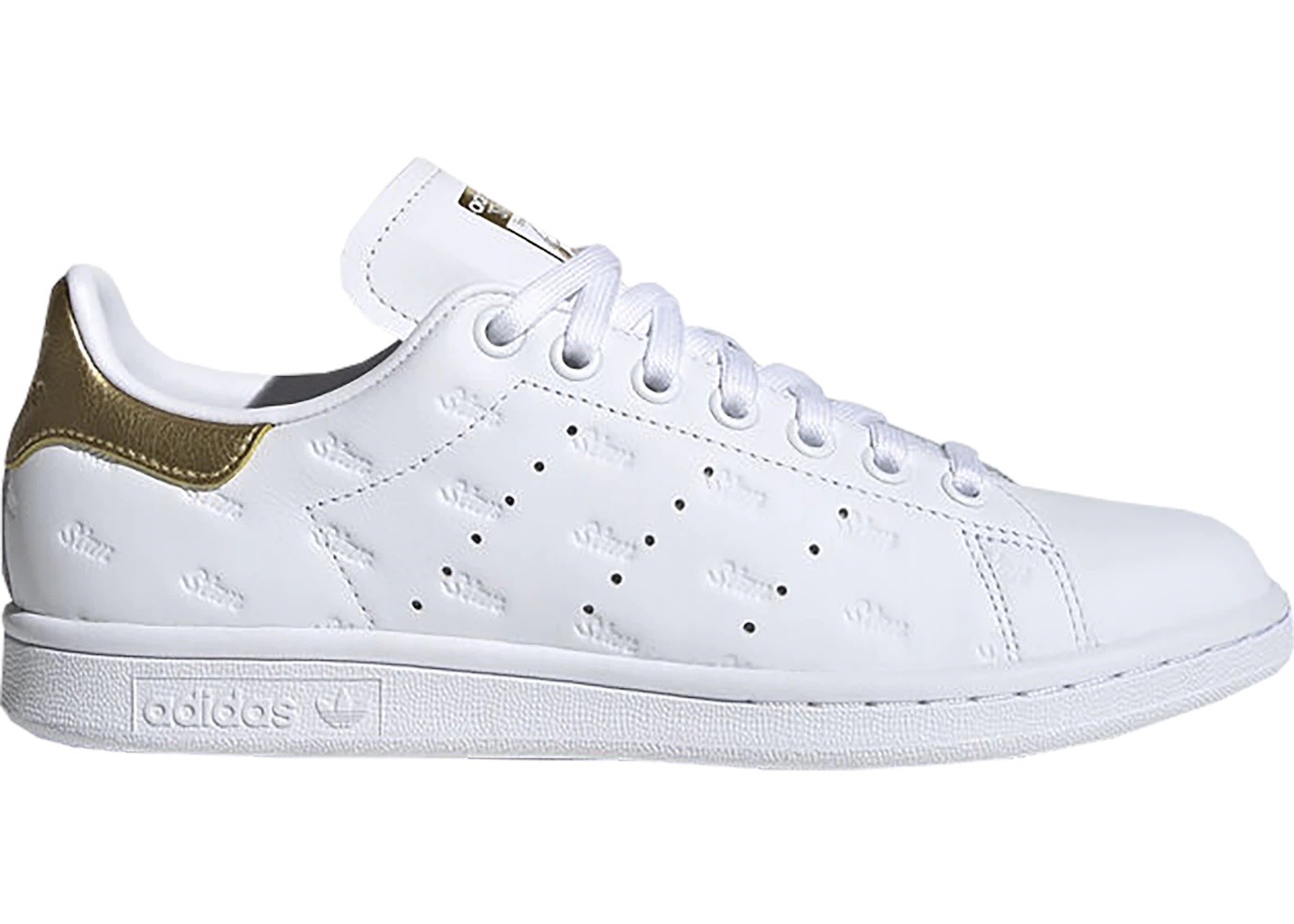 adidas Stan Smith Debossed Logos Gold (W) - 1