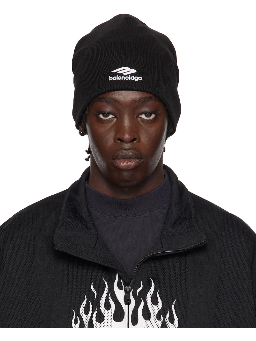 BALENCIAGA 3B Sports Icon beanie hat - 807165443B1 | REVERSIBLE