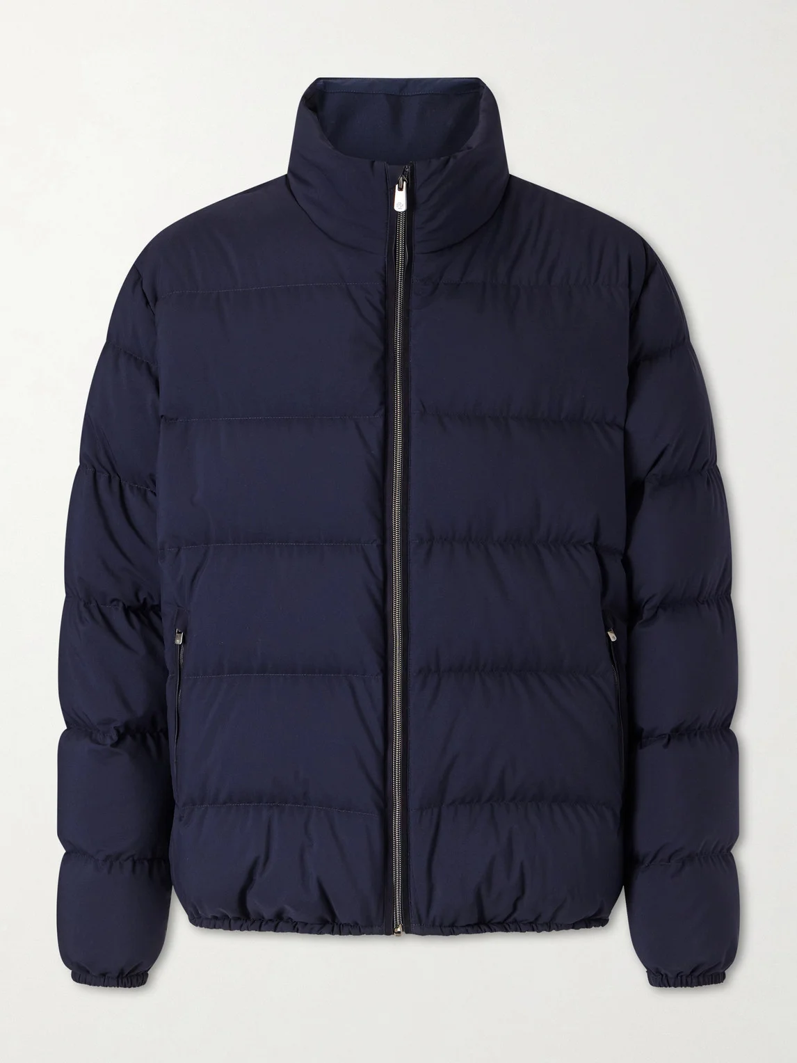 Quilted Shell Down Bomber Jacket - 1