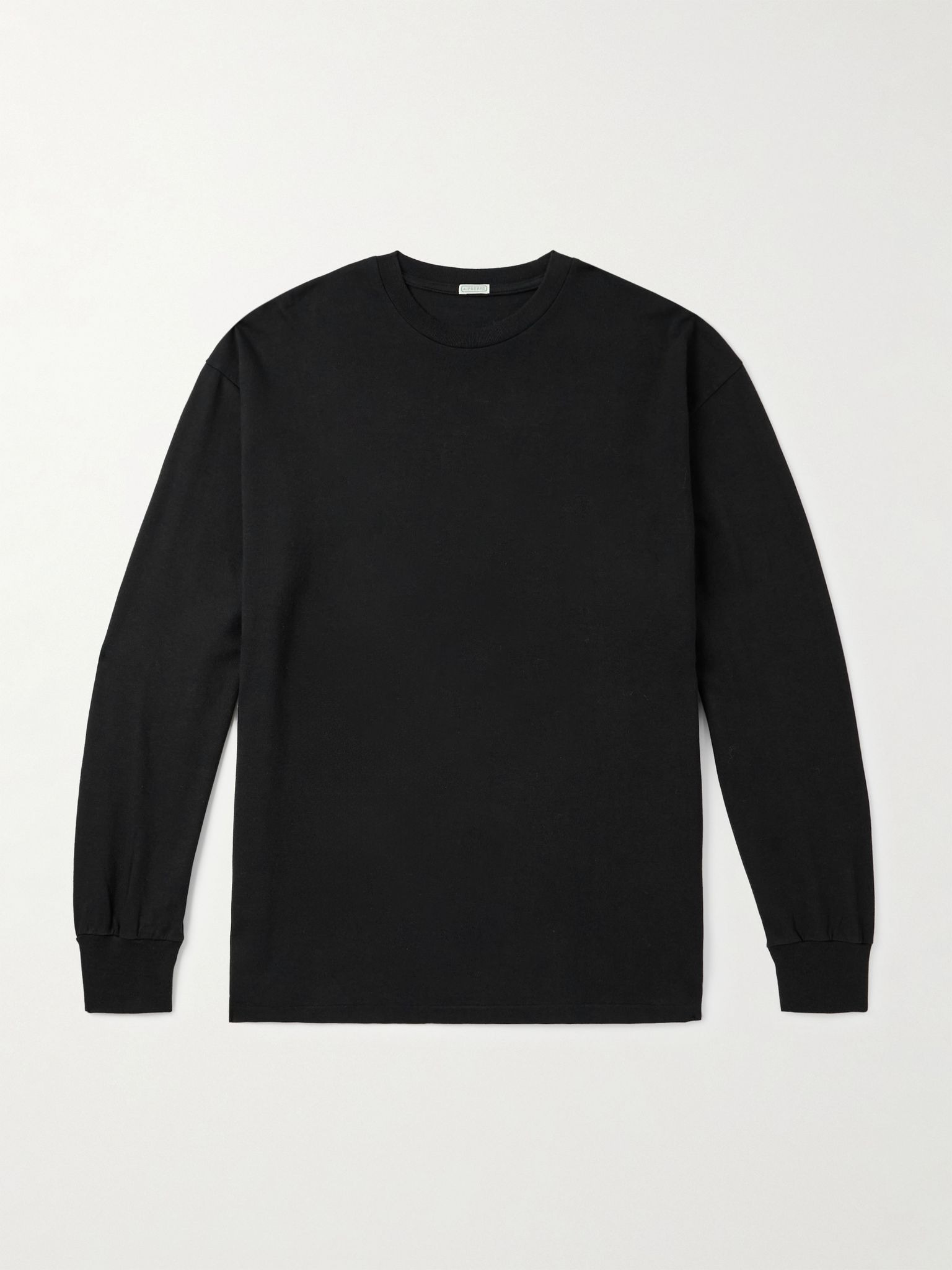 Cotton and Cashmere-Blend Jersey T-Shirt Black - 1