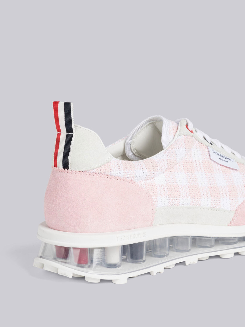 Thom Browne Gingham Boucle Clear Sole Tech Runner outlook
