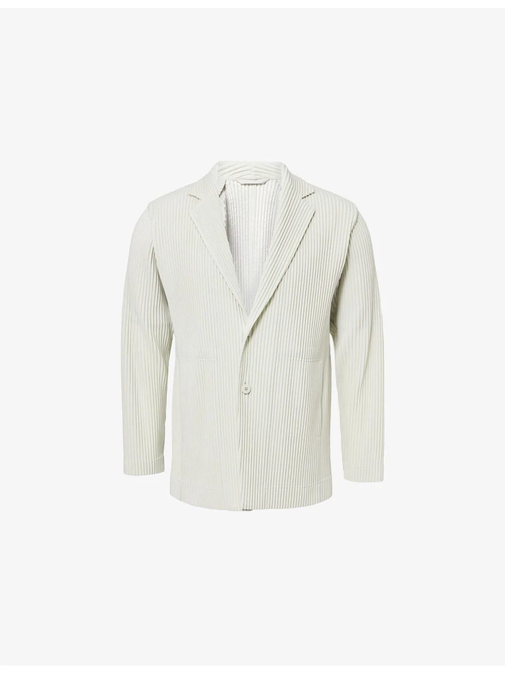 Tailored Single-Breasted Pleats Jacket - 1
