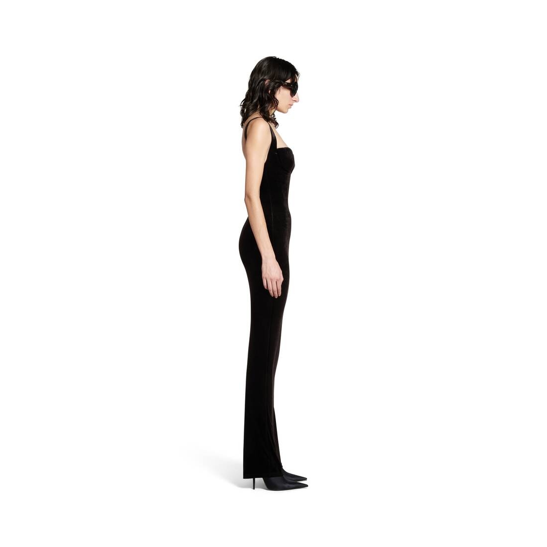 Women's Fitted Gown in Black - 3