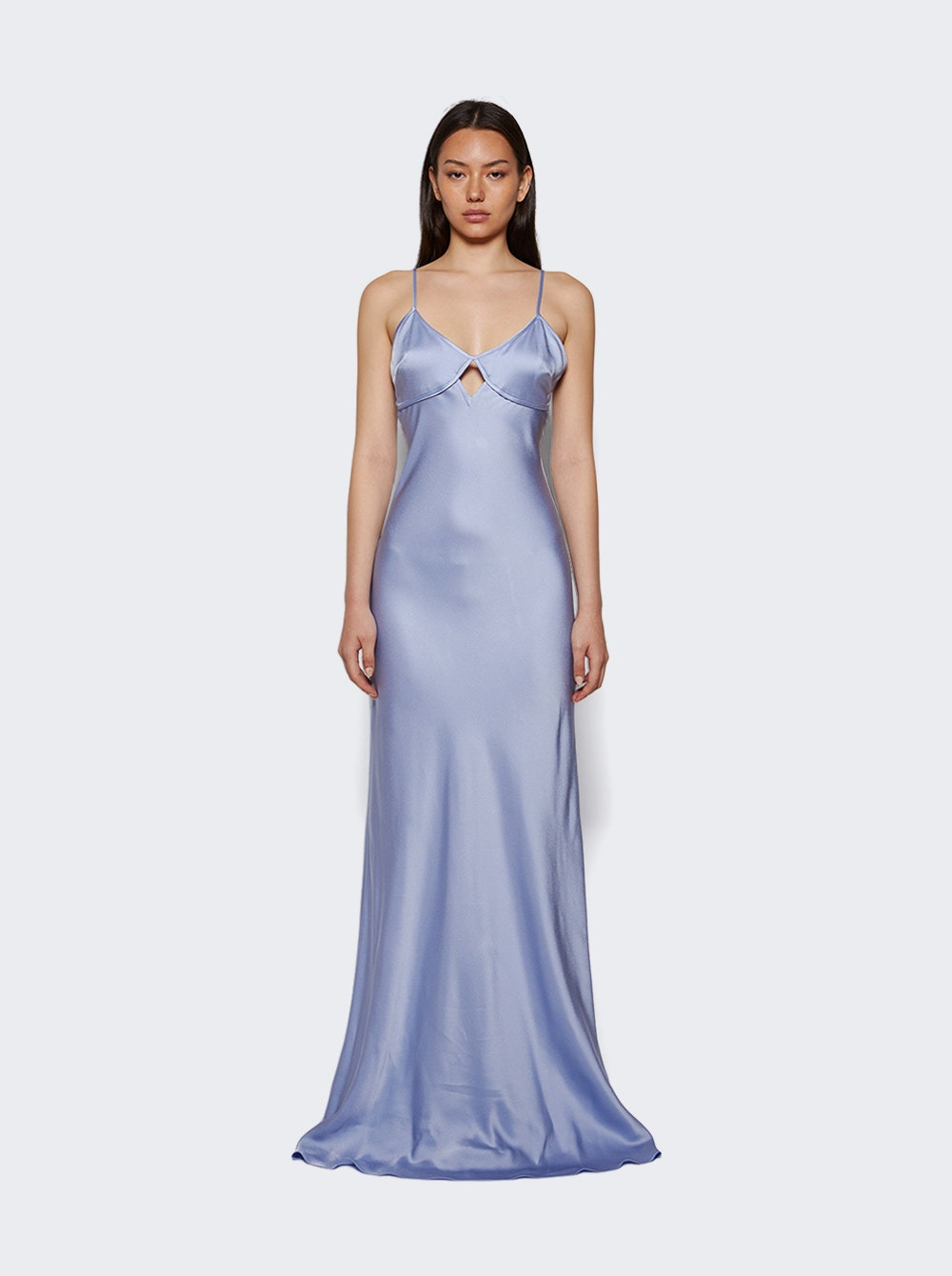Cut-out Cami Floor Length Delphinium - 2