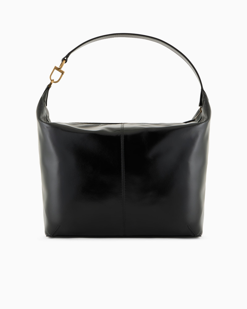La Prima Soft large hobo bag in patent nappa leather 3