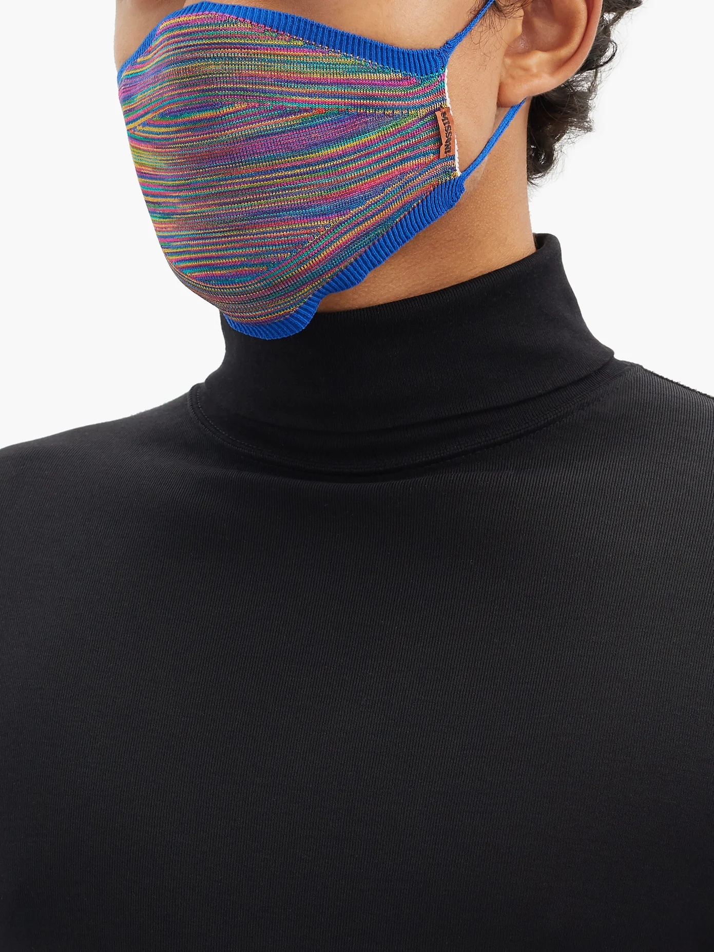 Space-striped face covering - 2