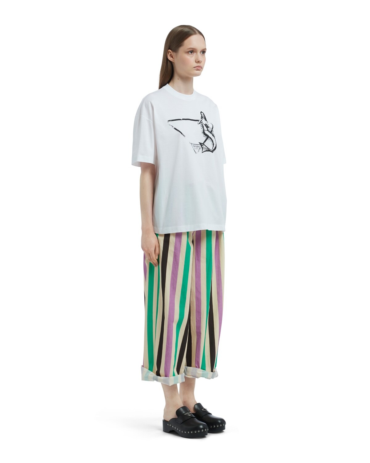 Oversized printed jersey T-shirt - 3