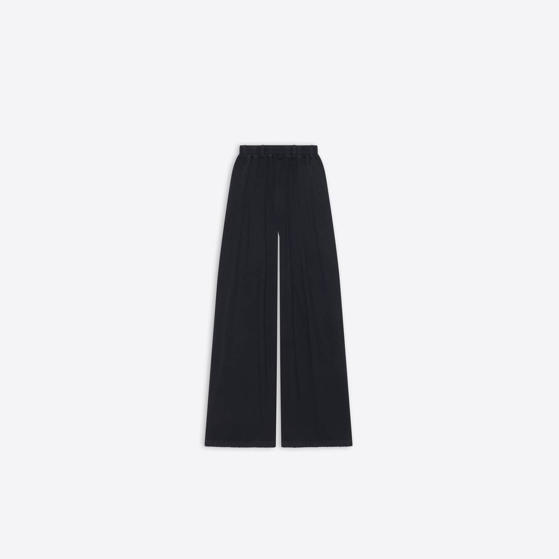 Oversize Worn-out Pants in Black - 1