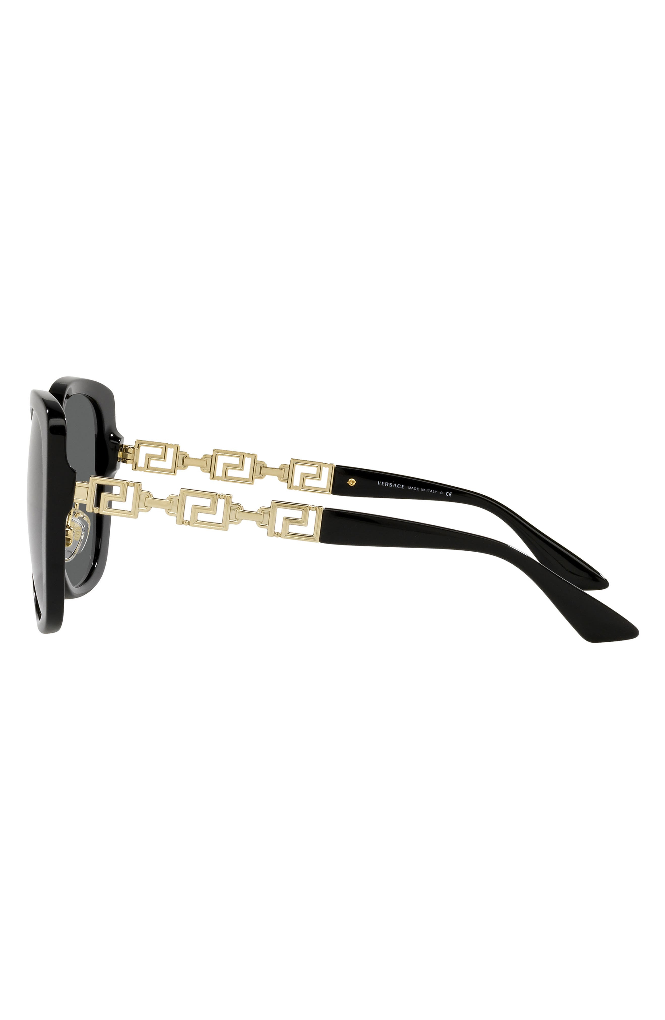 Versace 56mm Pillow Sunglasses in Black at Nordstrom - 3
