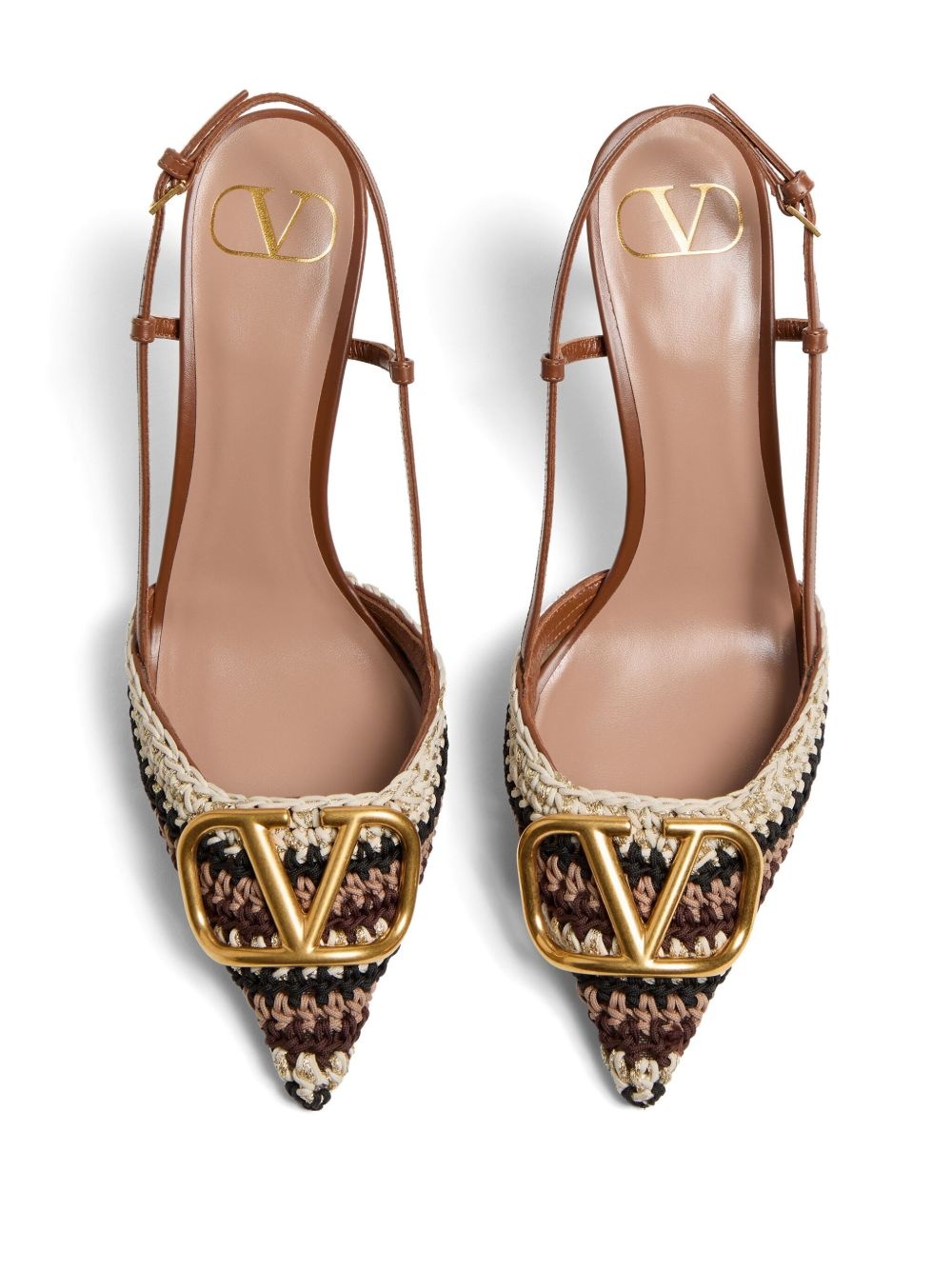 VLogo slingback pumps - 6