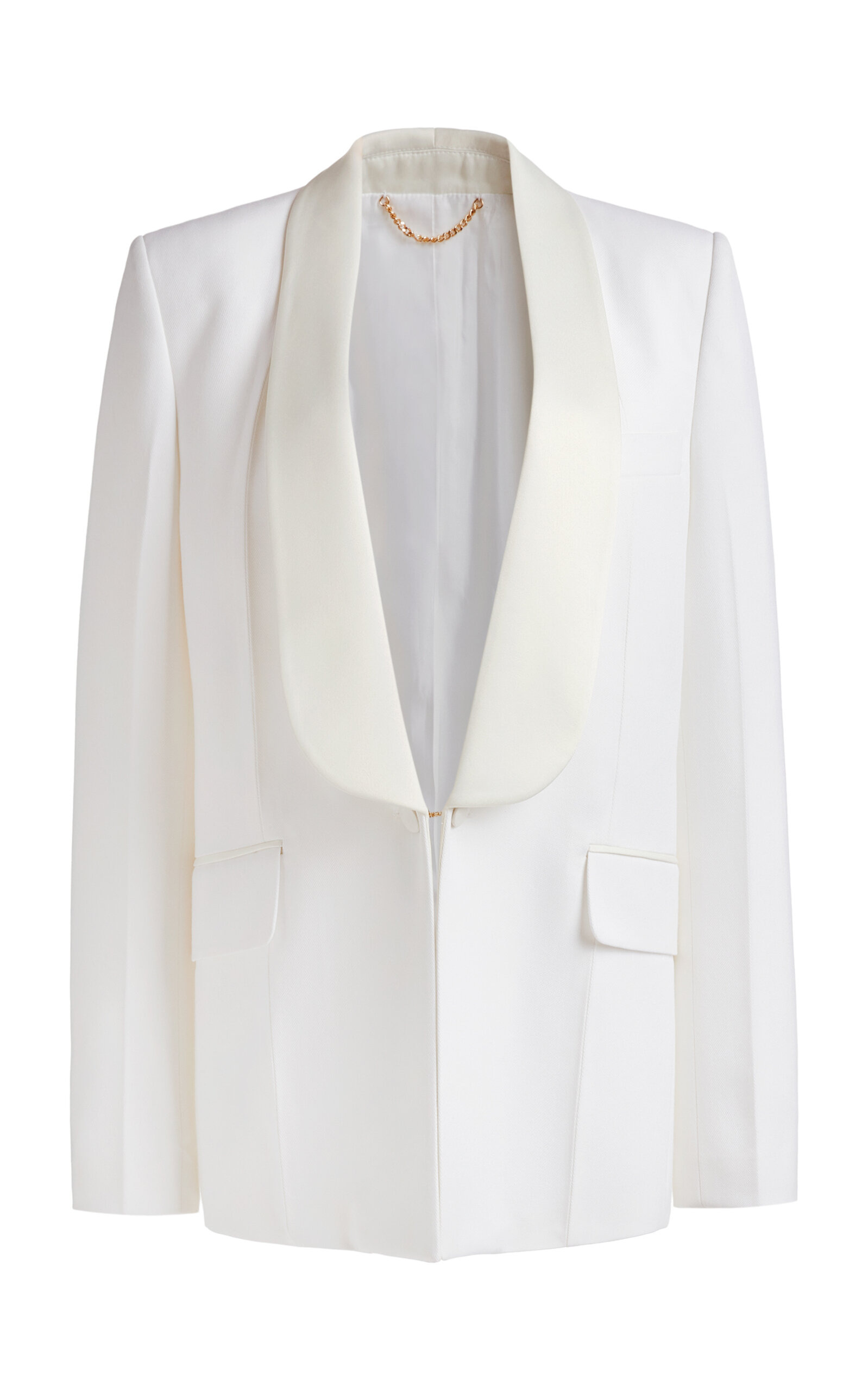 Shawl Collar Tuxedo Jacket ivory - 1
